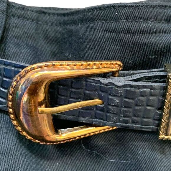 Vintage Jennifer Women Shorts Tailored High Waisted Black Pleated Deadstock Plus - Picture 2 of 8